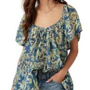 NWT Free People Kauai Getaway Printed Mini or Tunic Size L